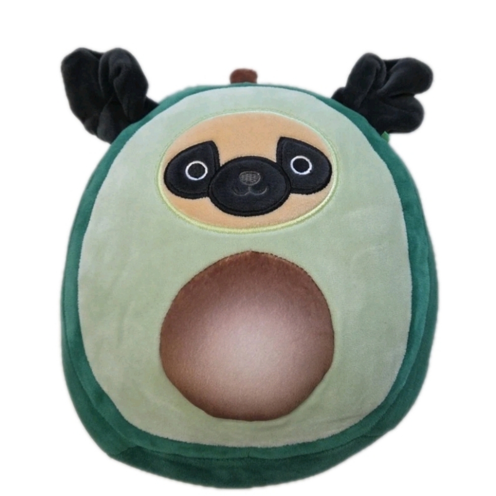 Squishmallows by Kelly Toys Prince the Pug Avocado Plush 8" 2021 Lmt Ed